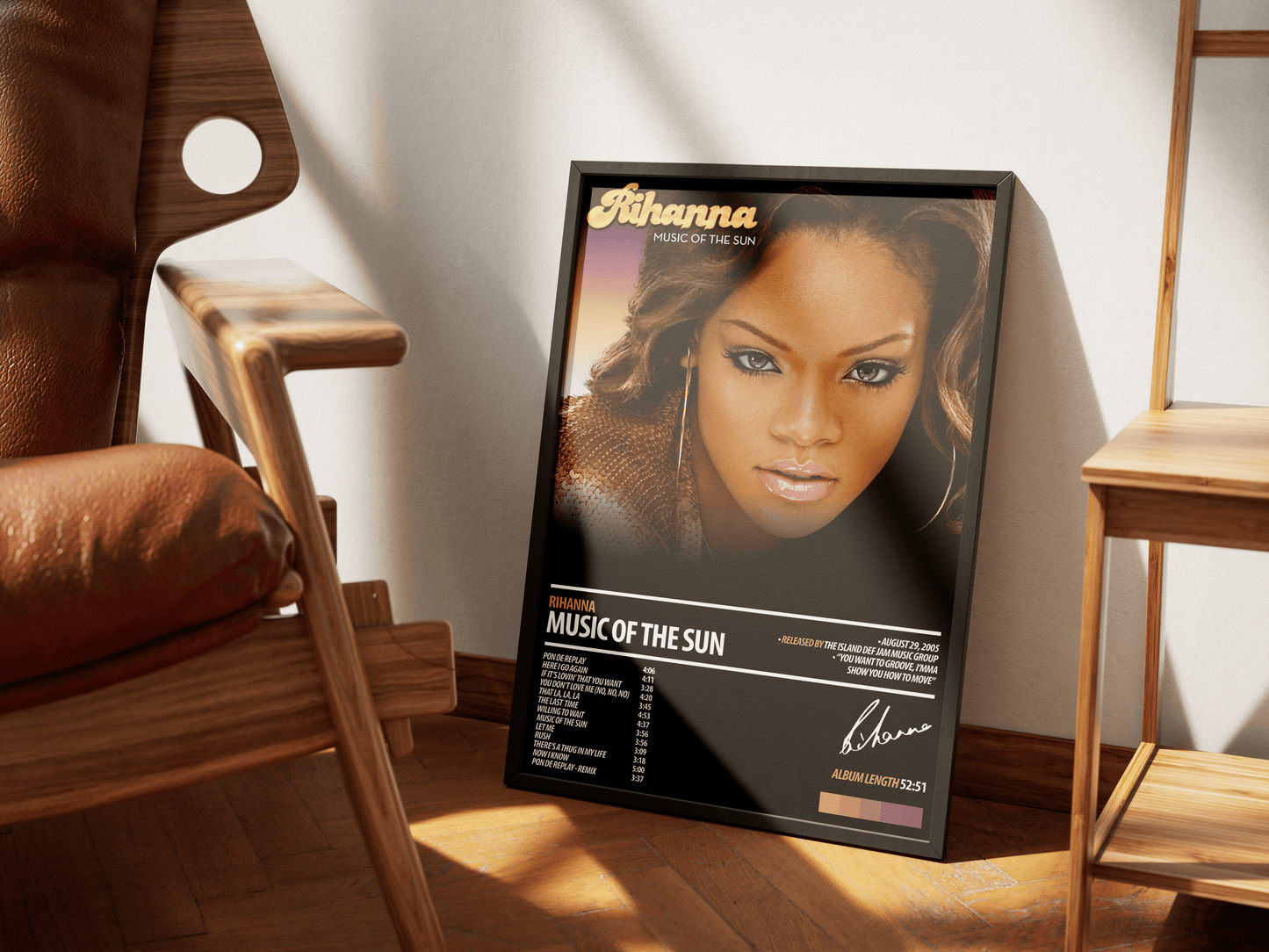 RIHANNA Album Poster | Music Of The Sun - ChordPrints