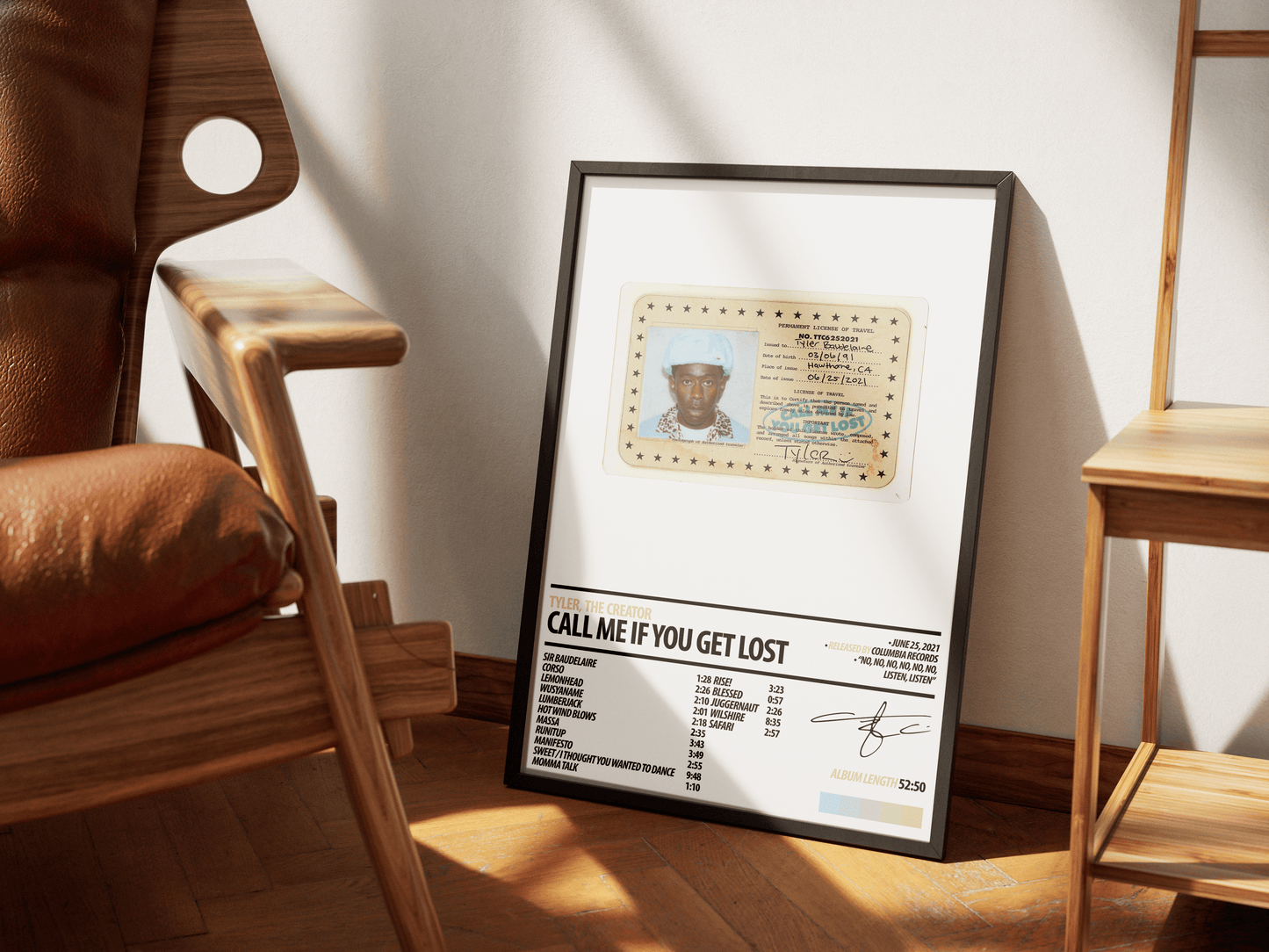 TYLER, THE CREATOR Album Poster | CALL ME IF YOU GET LOST - ChordPrints