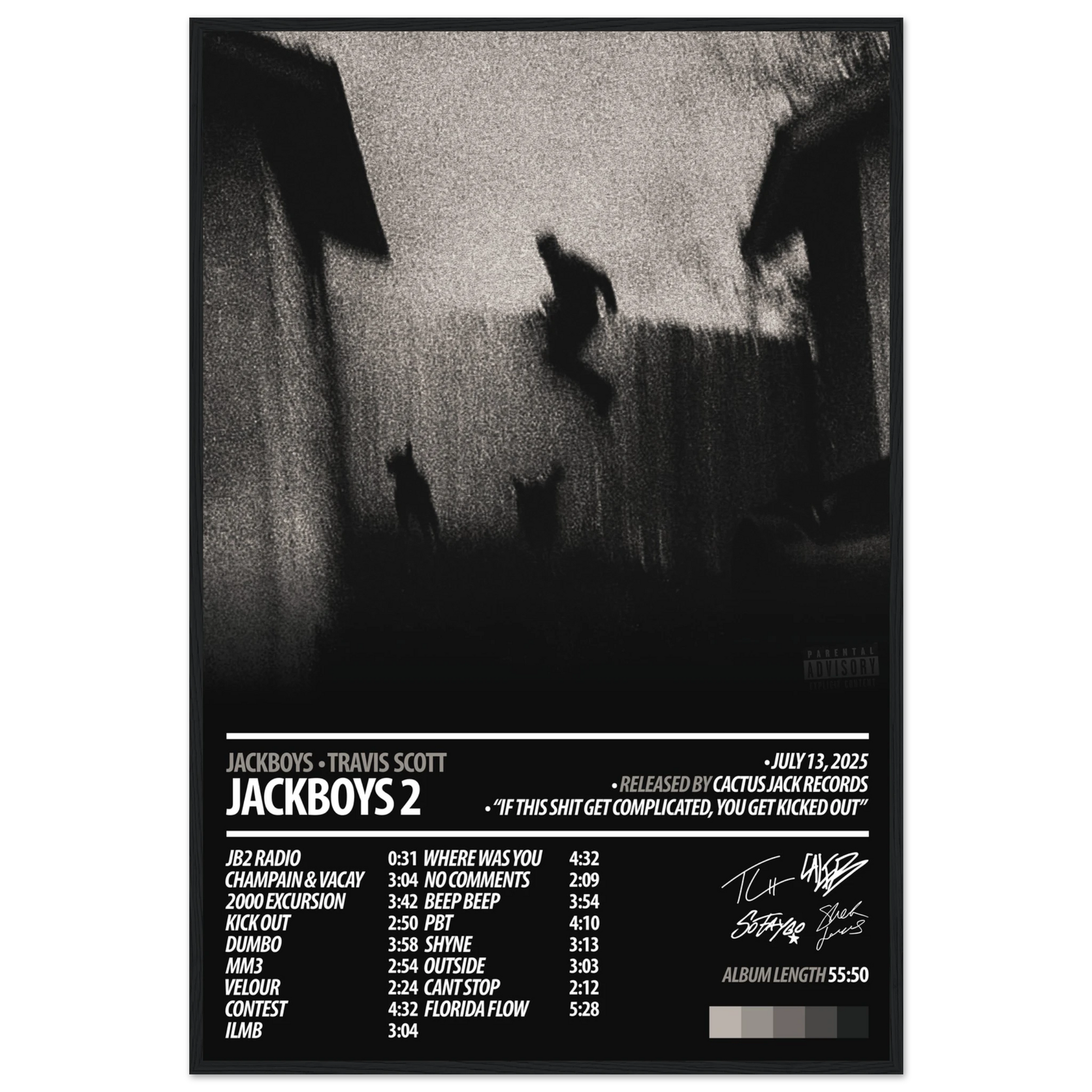 TRAVIS SCOTT Album Poster | JACKBOYS 2 – HYUU Art