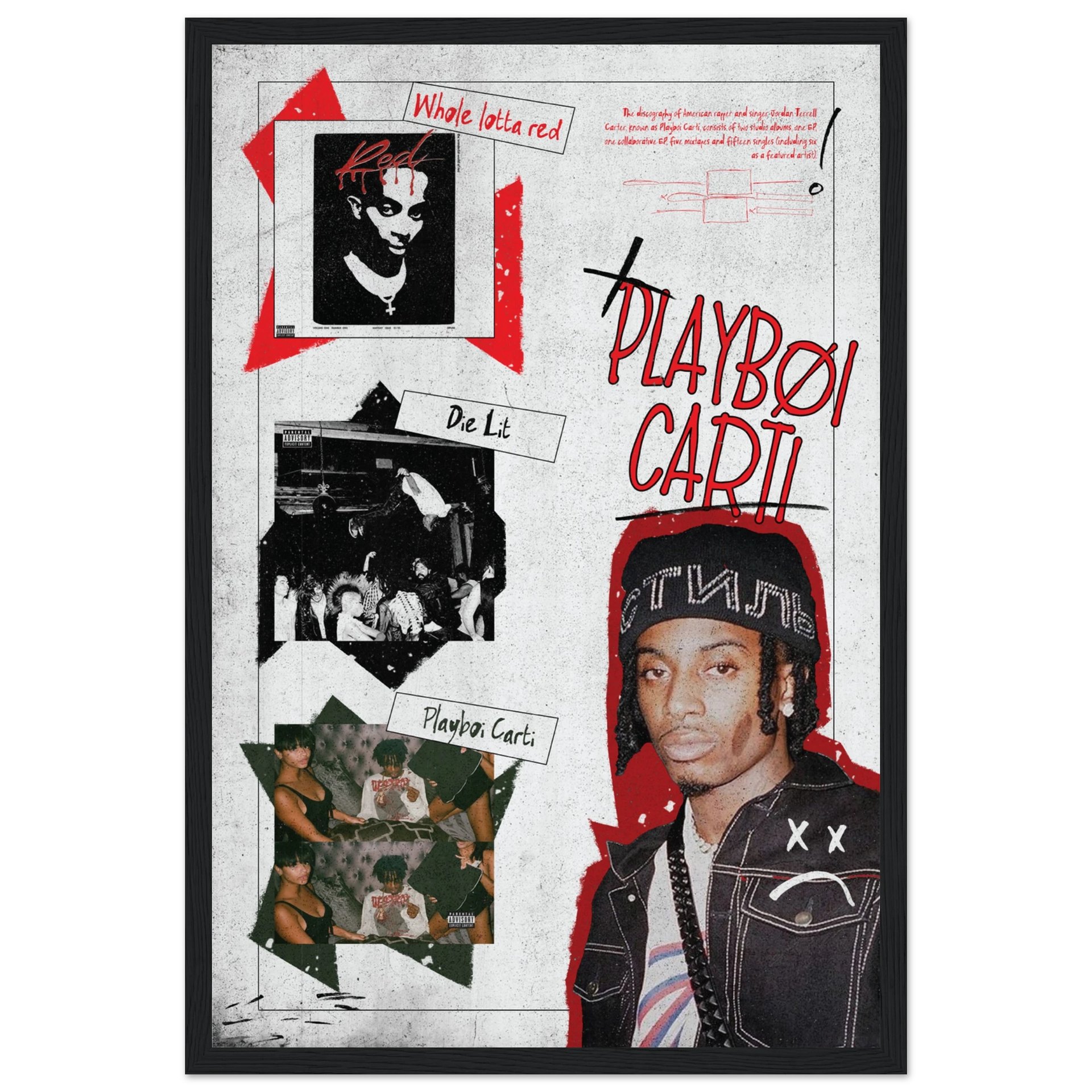 PLAYBOI CARTI ALBUMS Poster V1 – HYUU Art