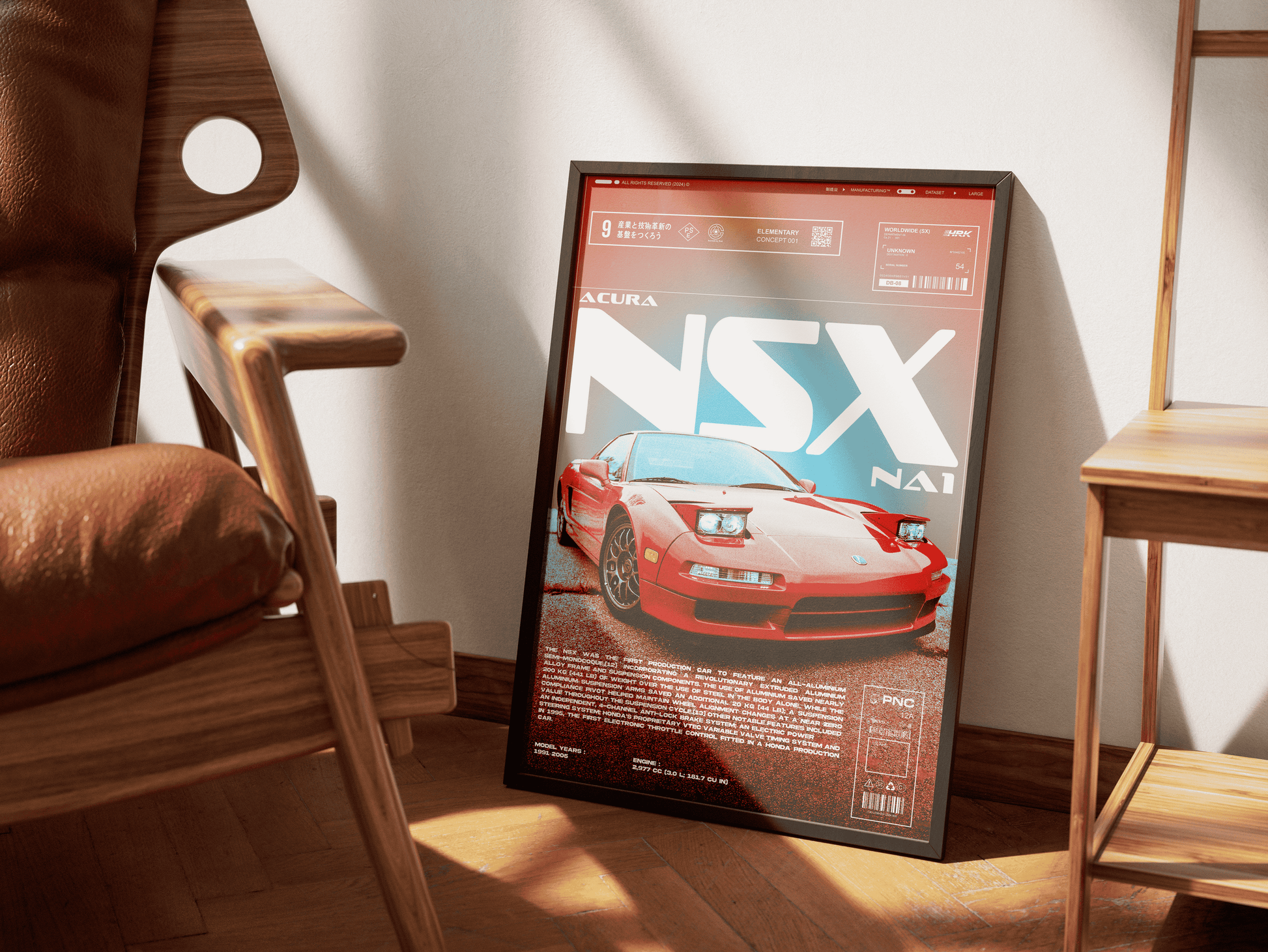 ACURA NSX NA1 POSTER - ChordPrints