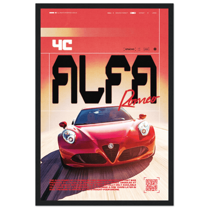 ALFA ROMEO 4C POSTER - HYUU Art