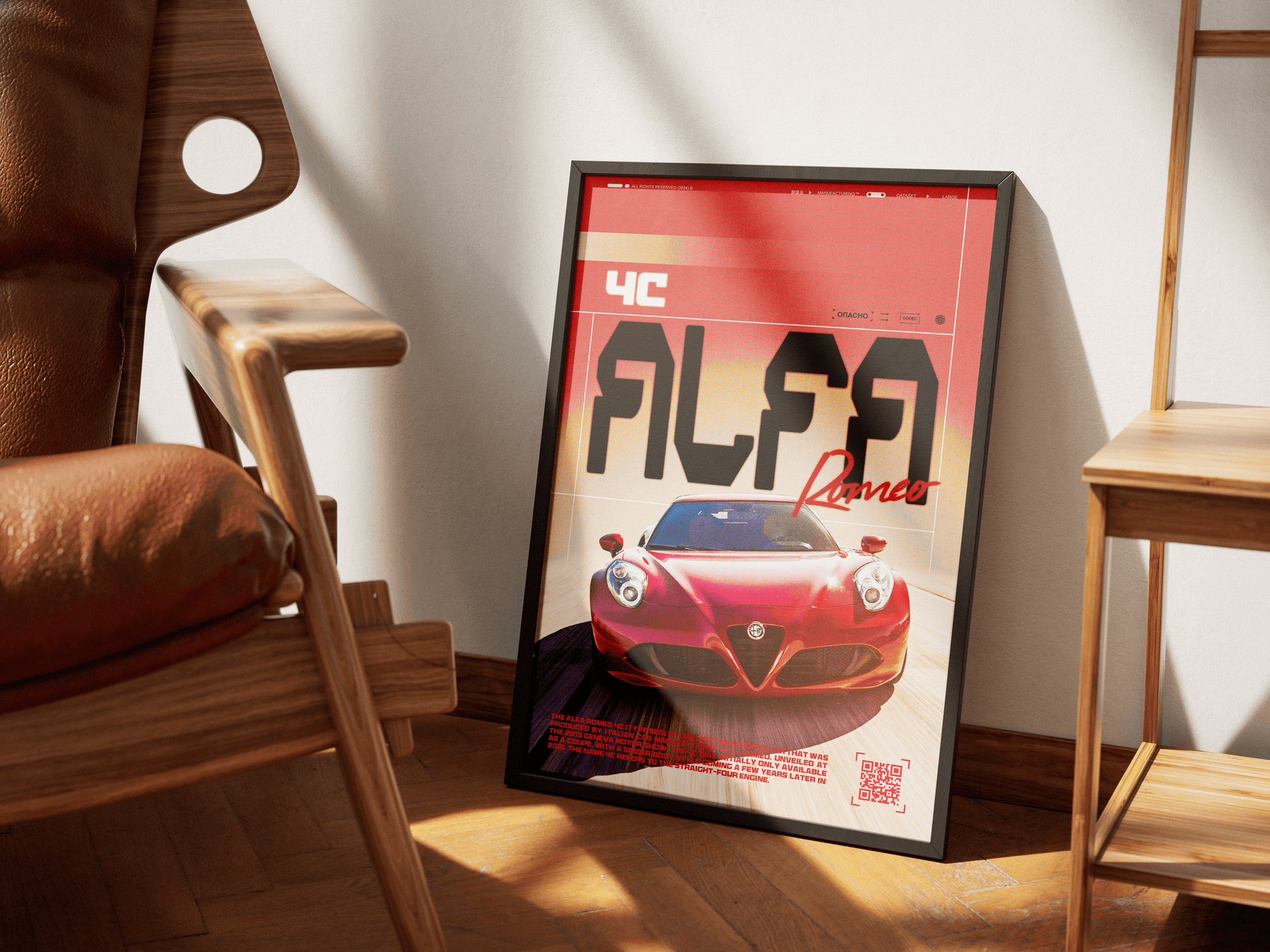 ALFA ROMEO 4C POSTER - ChordPrints