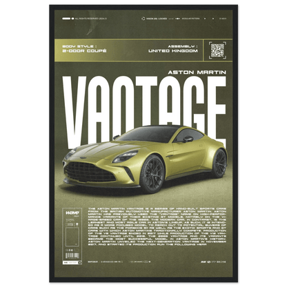 ASTON MARTIN VANTAGE POSTER - HYUU Art