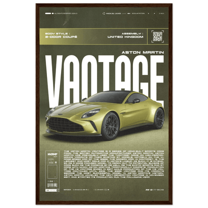 ASTON MARTIN VANTAGE POSTER - HYUU Art