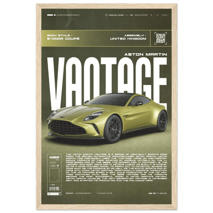 ASTON MARTIN VANTAGE POSTER - HYUU Art