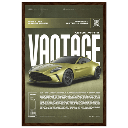 ASTON MARTIN VANTAGE POSTER - HYUU Art