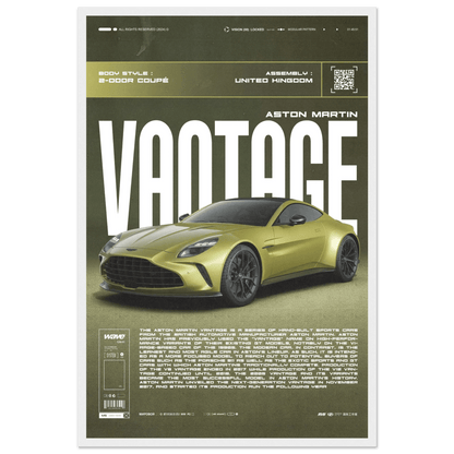 ASTON MARTIN VANTAGE POSTER - HYUU Art