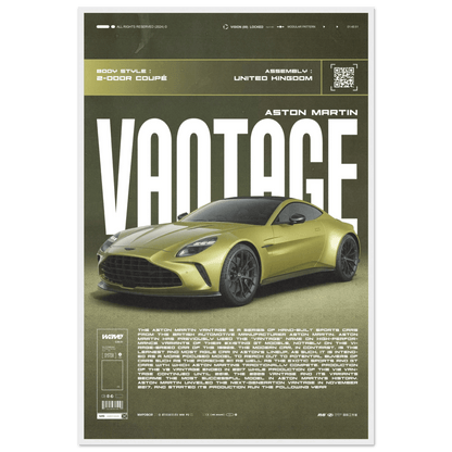 ASTON MARTIN VANTAGE POSTER - HYUU Art