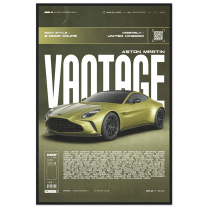 ASTON MARTIN VANTAGE POSTER - HYUU Art