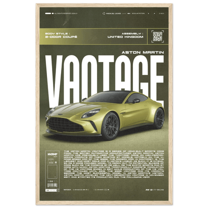 ASTON MARTIN VANTAGE POSTER - HYUU Art
