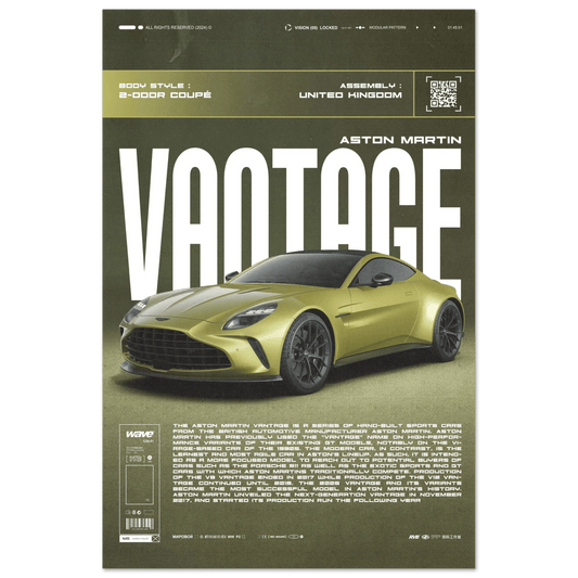 ASTON MARTIN VANTAGE POSTER - HYUU Art