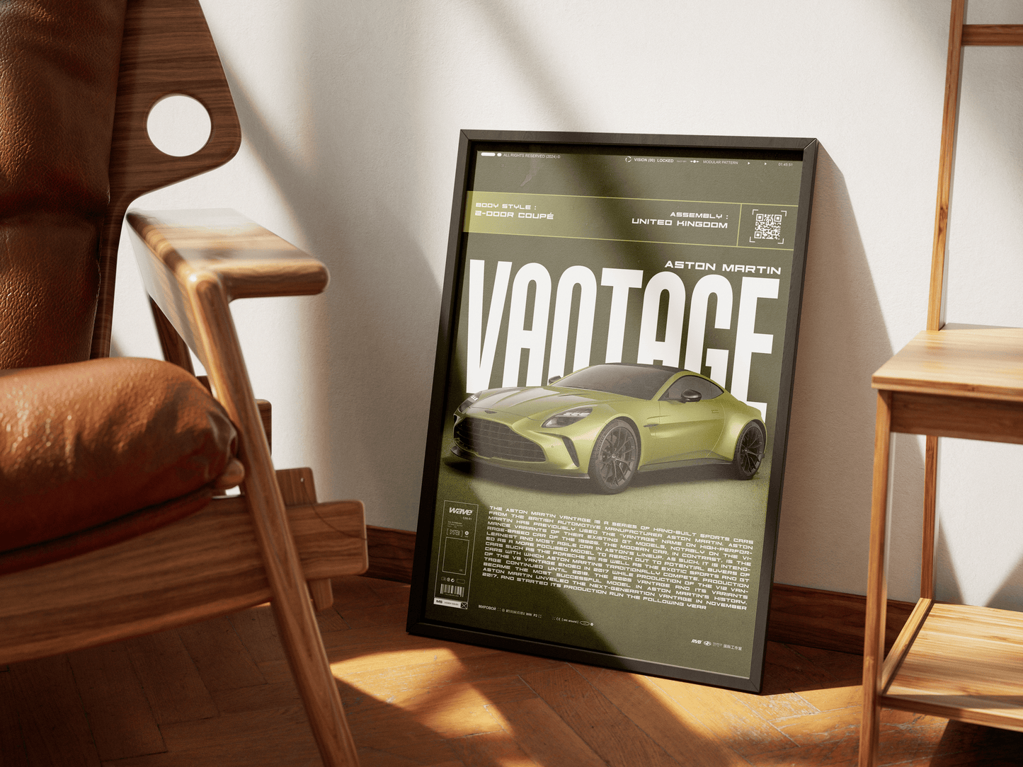 ASTON MARTIN VANTAGE POSTER - ChordPrints