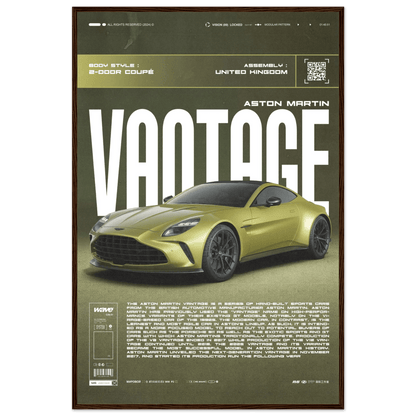 ASTON MARTIN VANTAGE POSTER - HYUU Art