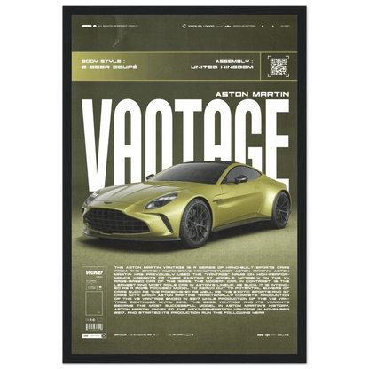 ASTON MARTIN VANTAGE POSTER - HYUU Art