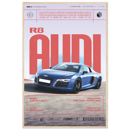 AUDI R8 MK2 POSTER - HYUU Art