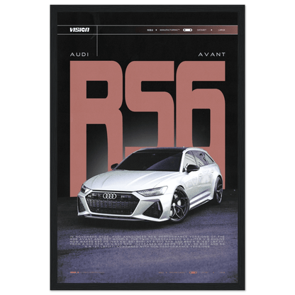 AUDI RS6 AVANT POSTER - HYUU Art