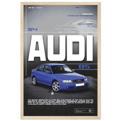 AUDI S4 B5 POSTER - HYUU Art