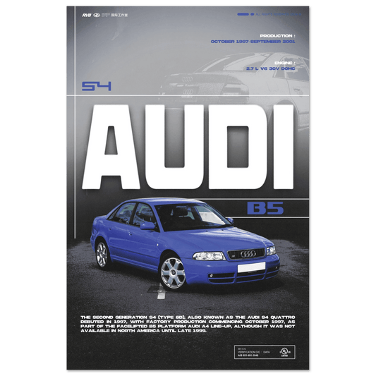 AUDI S4 B5 POSTER - HYUU Art