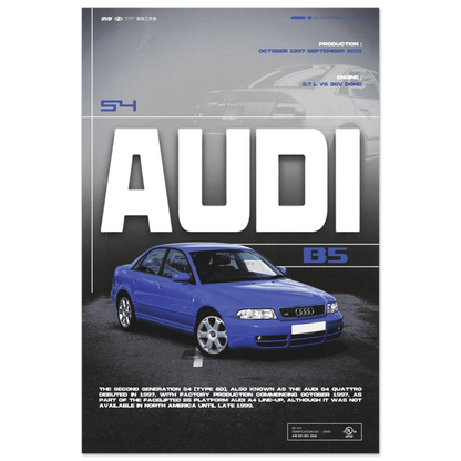 AUDI S4 B5 POSTER - HYUU Art