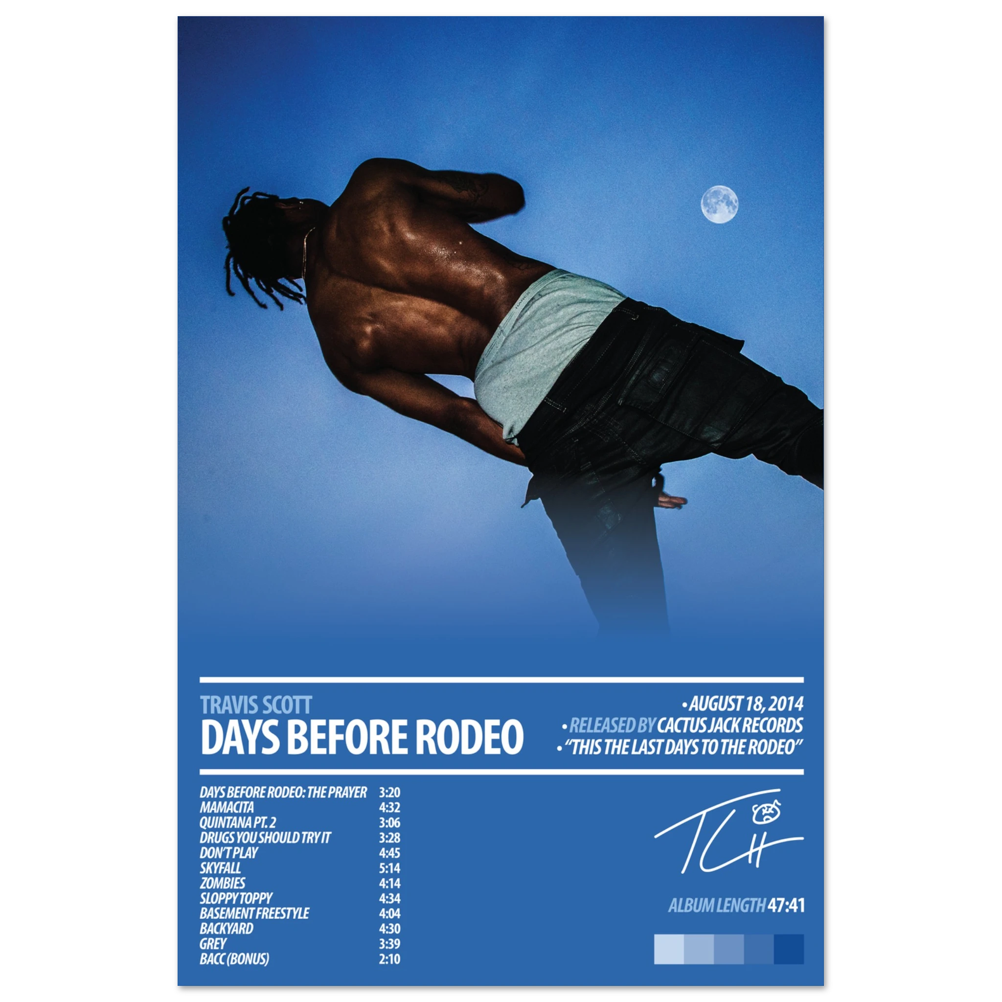 Days Before Rideo TRAVIS SCOTT Album Poster | DAYS BEFORE RODEO – HYUU Art