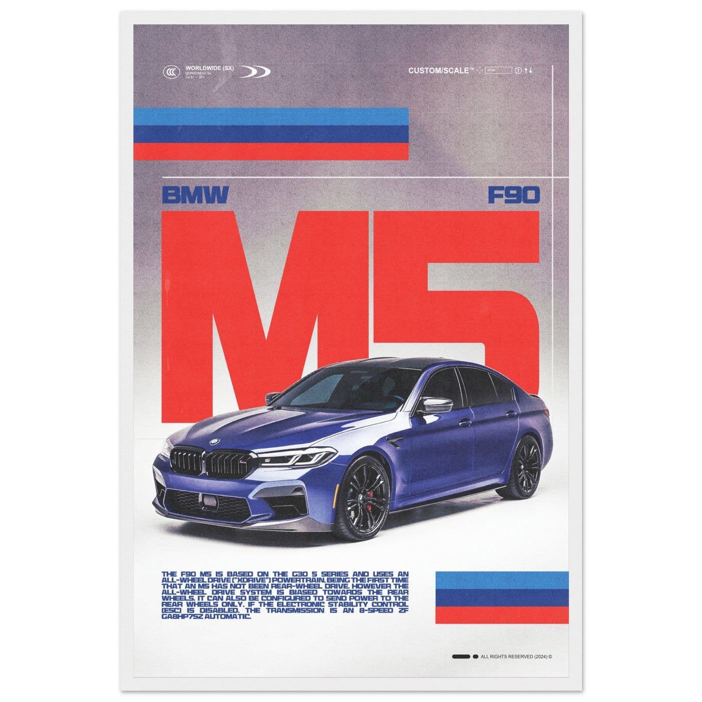BMW M5 F90 POSTER - HYUU Art