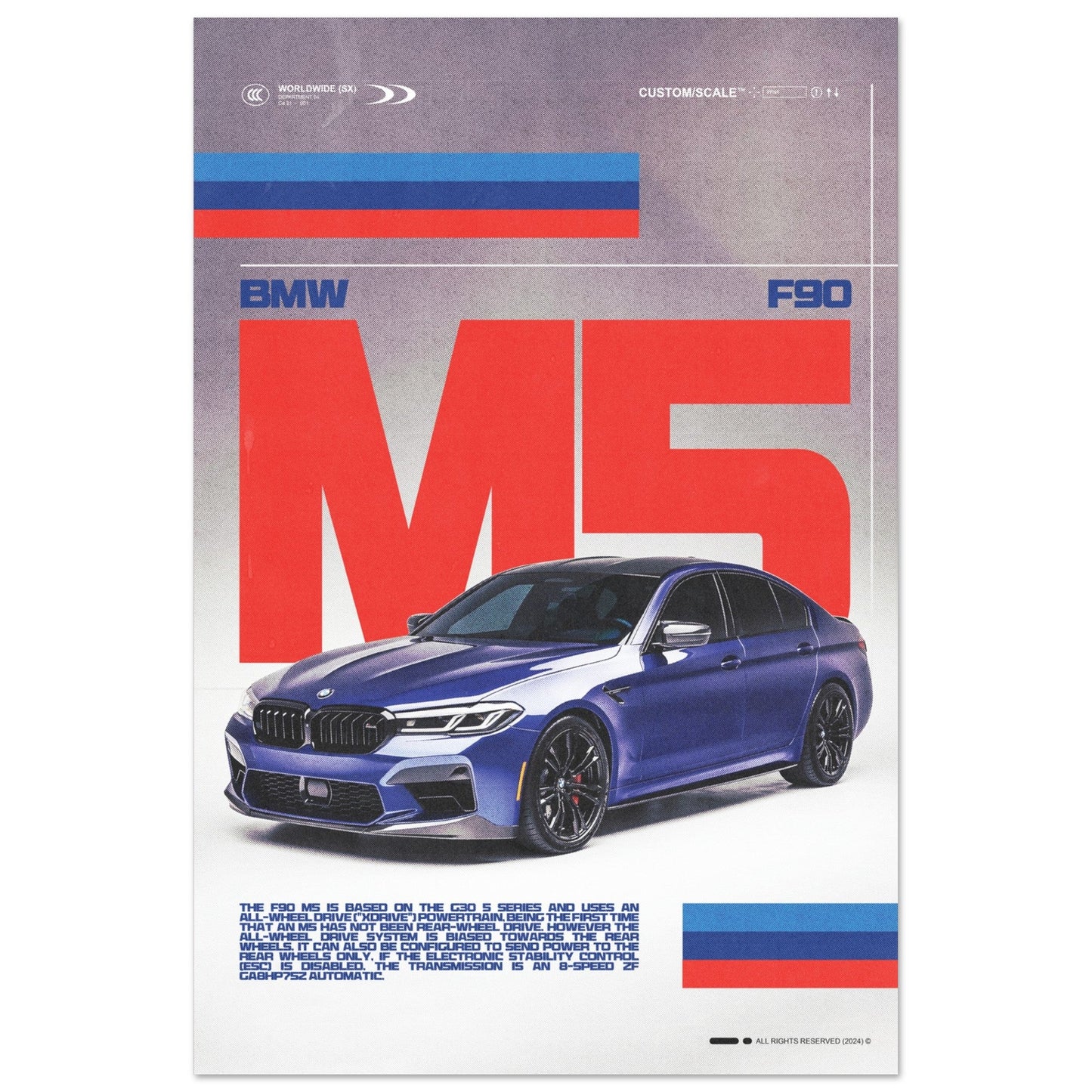 BMW M5 F90 POSTER - HYUU Art