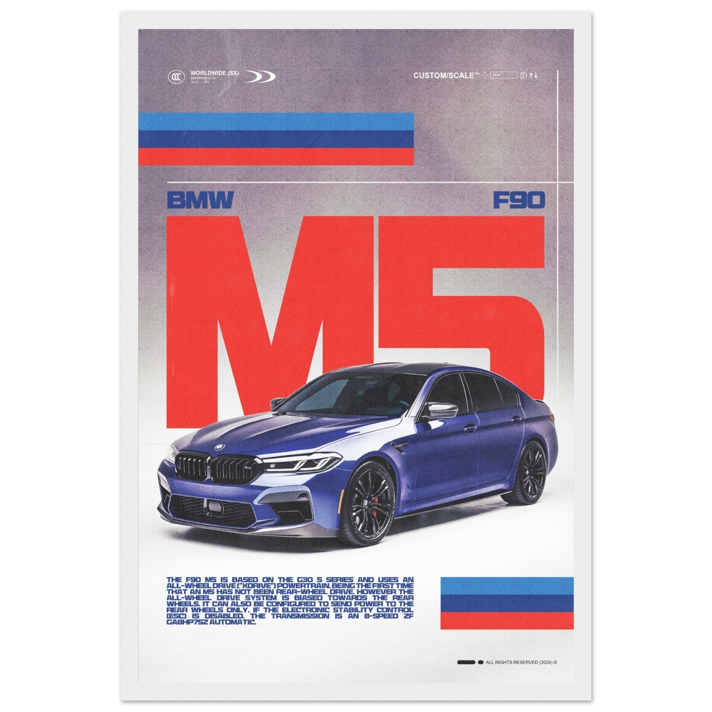 BMW M5 F90 POSTER - HYUU Art