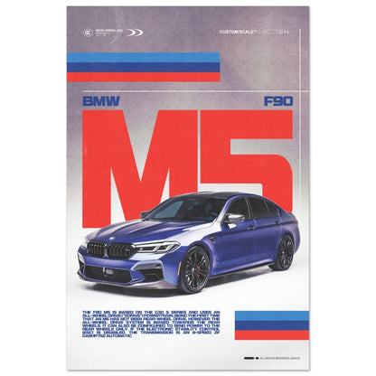 BMW M5 F90 POSTER - HYUU Art