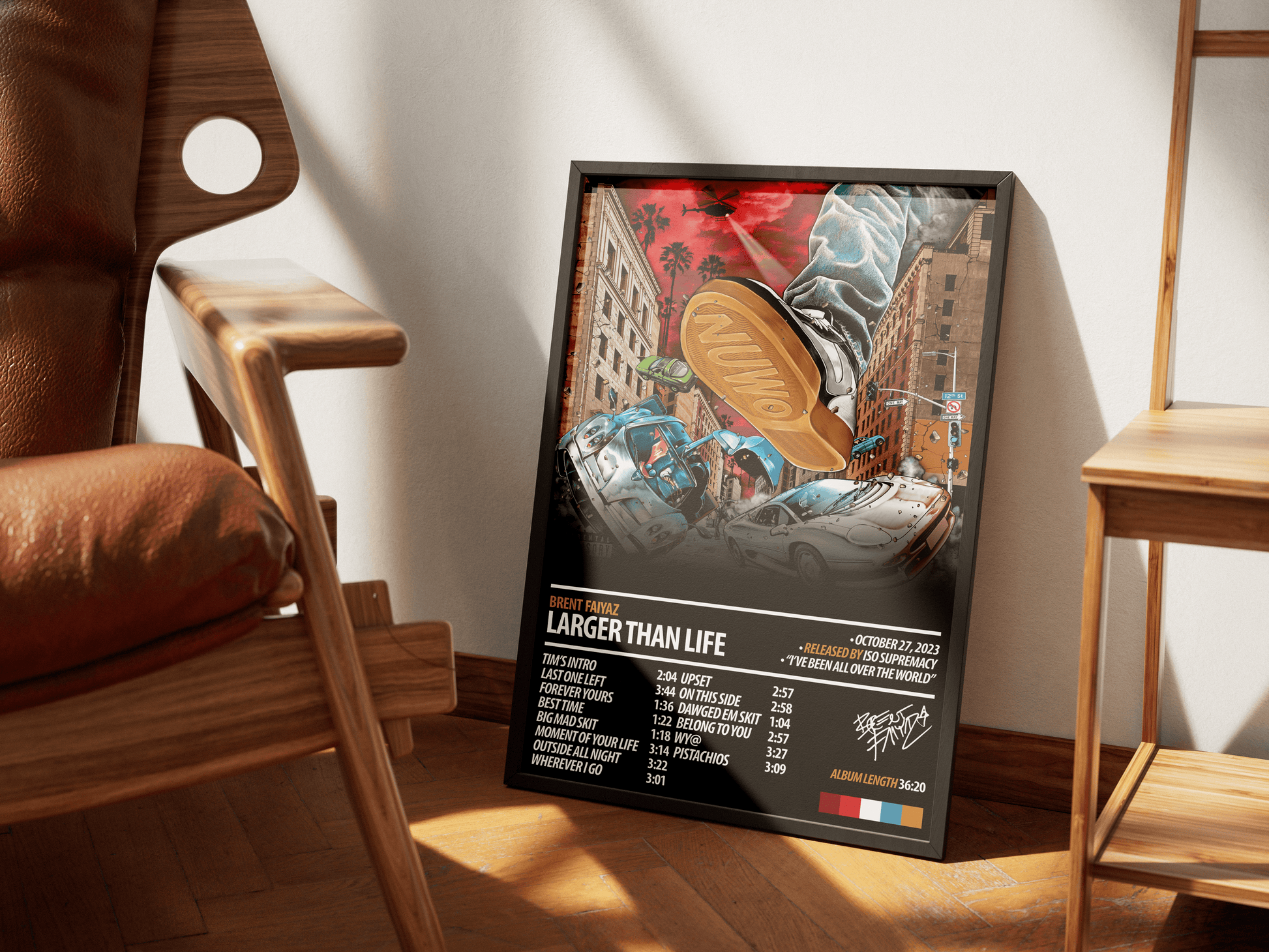 BRENT FAIYAZ Album Poster | Larger Than Life - ChordPrints