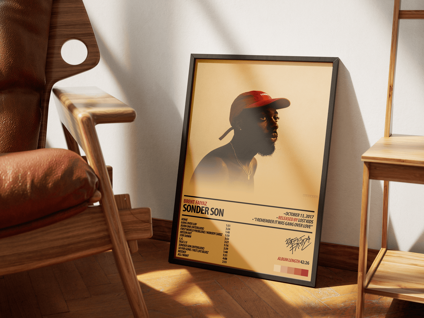 BRENT FAIYAZ Album Poster | Sonder Son - ChordPrints