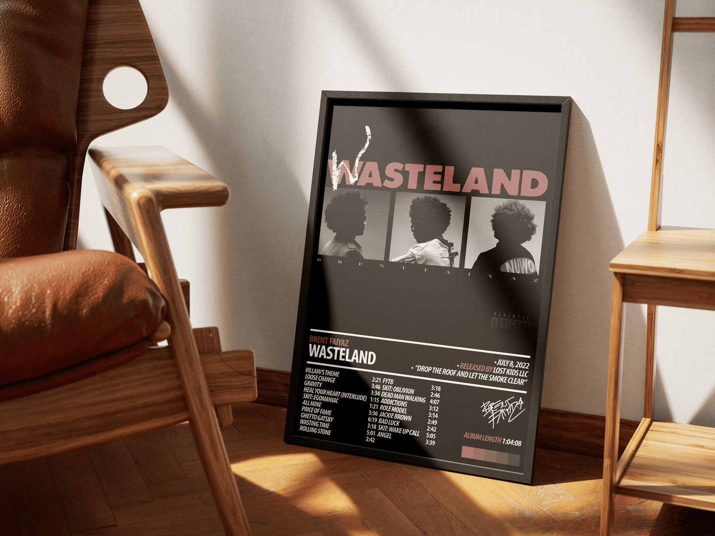 BRENT FAIYAZ Album Poster | Wasteland - ChordPrints
