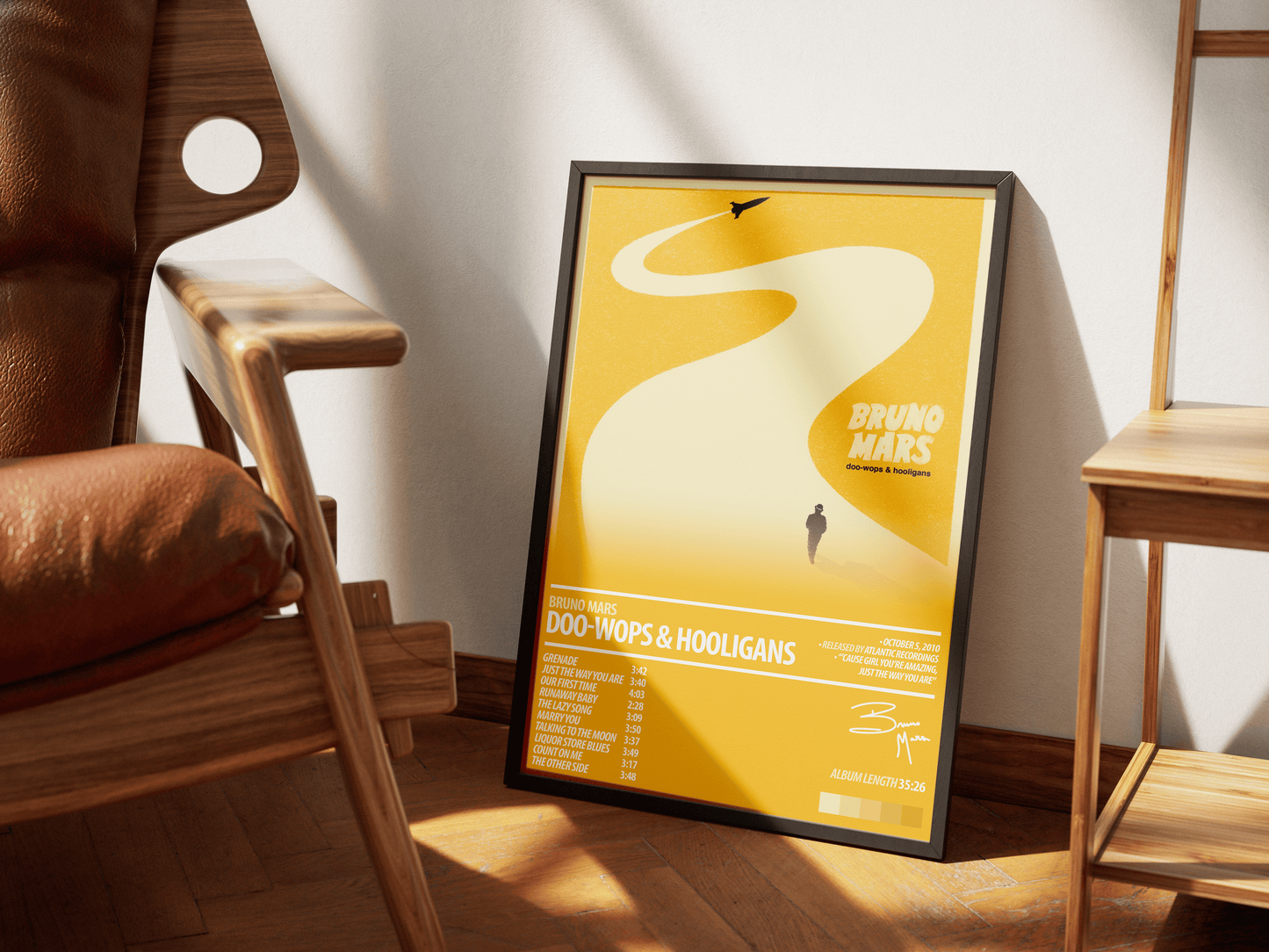 BRUNO MARS Album Poster | Doo - Wops And Hooligans - ChordPrints