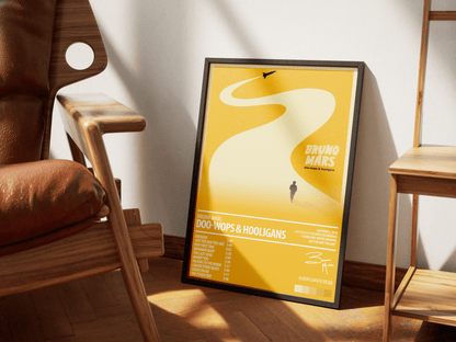 BRUNO MARS Album Poster | Doo - Wops And Hooligans - ChordPrints