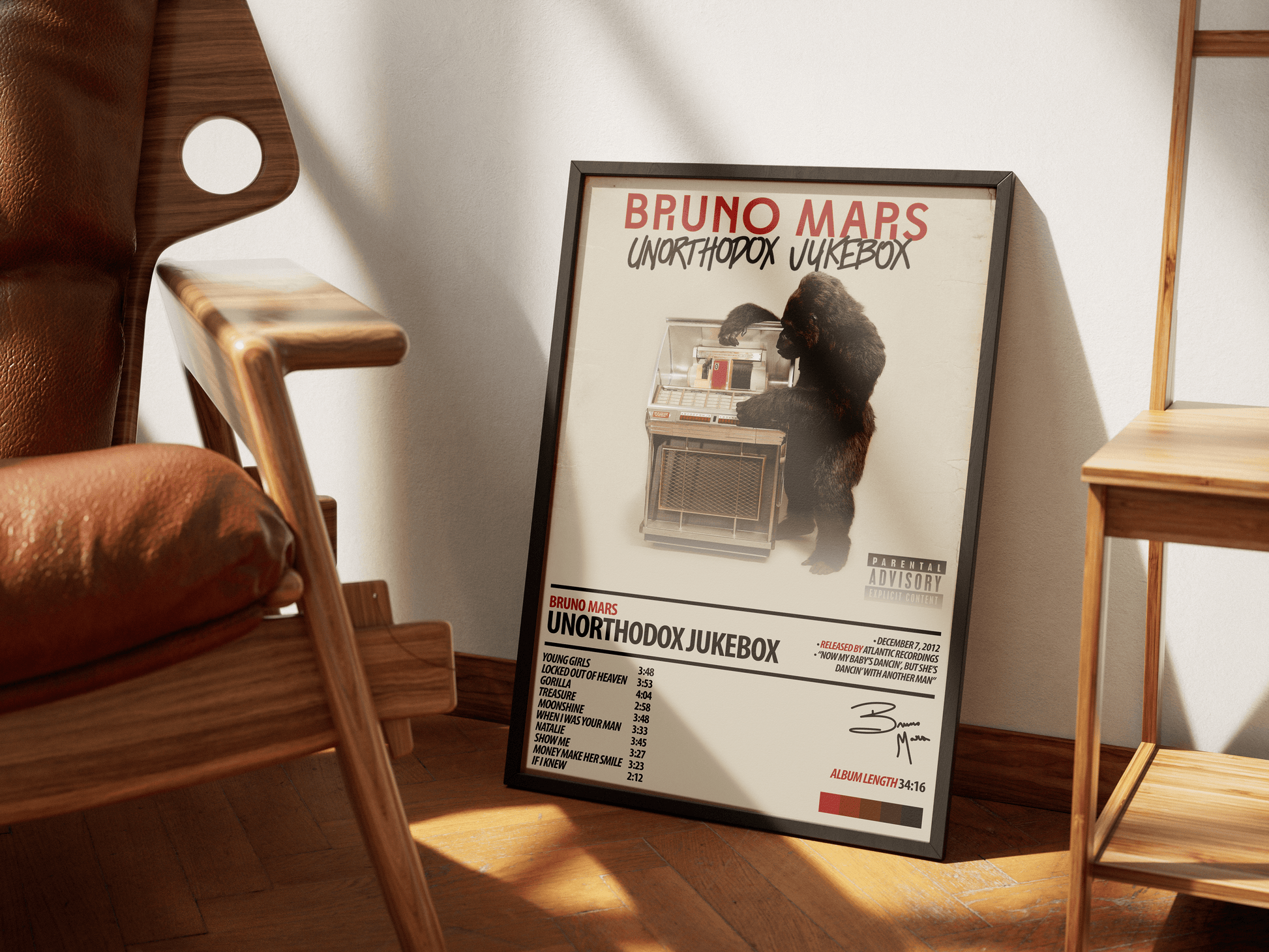 BRUNO MARS Album Poster | Unorthodox Jukebox - ChordPrints