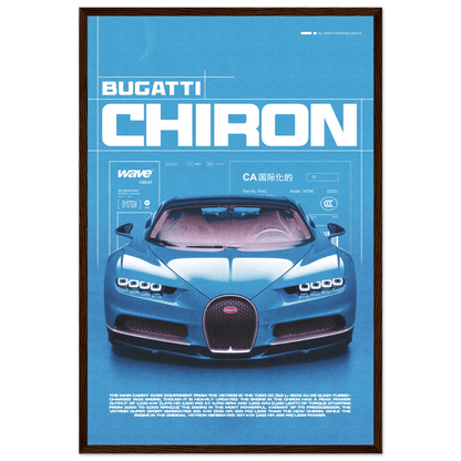 BUGATTI CHIRON POSTER - HYUU Art