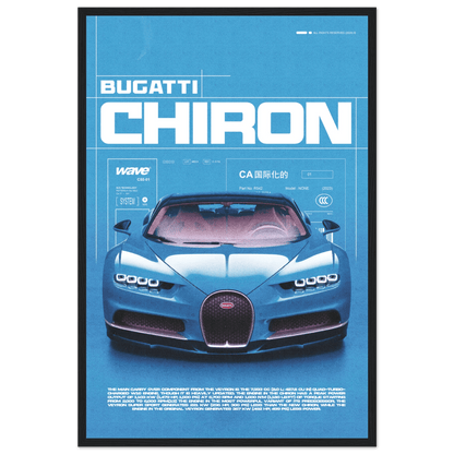 BUGATTI CHIRON POSTER - HYUU Art