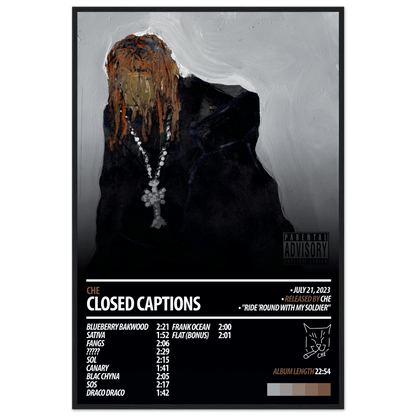 CHE Album Poster | Closed Captions - HYUU Art