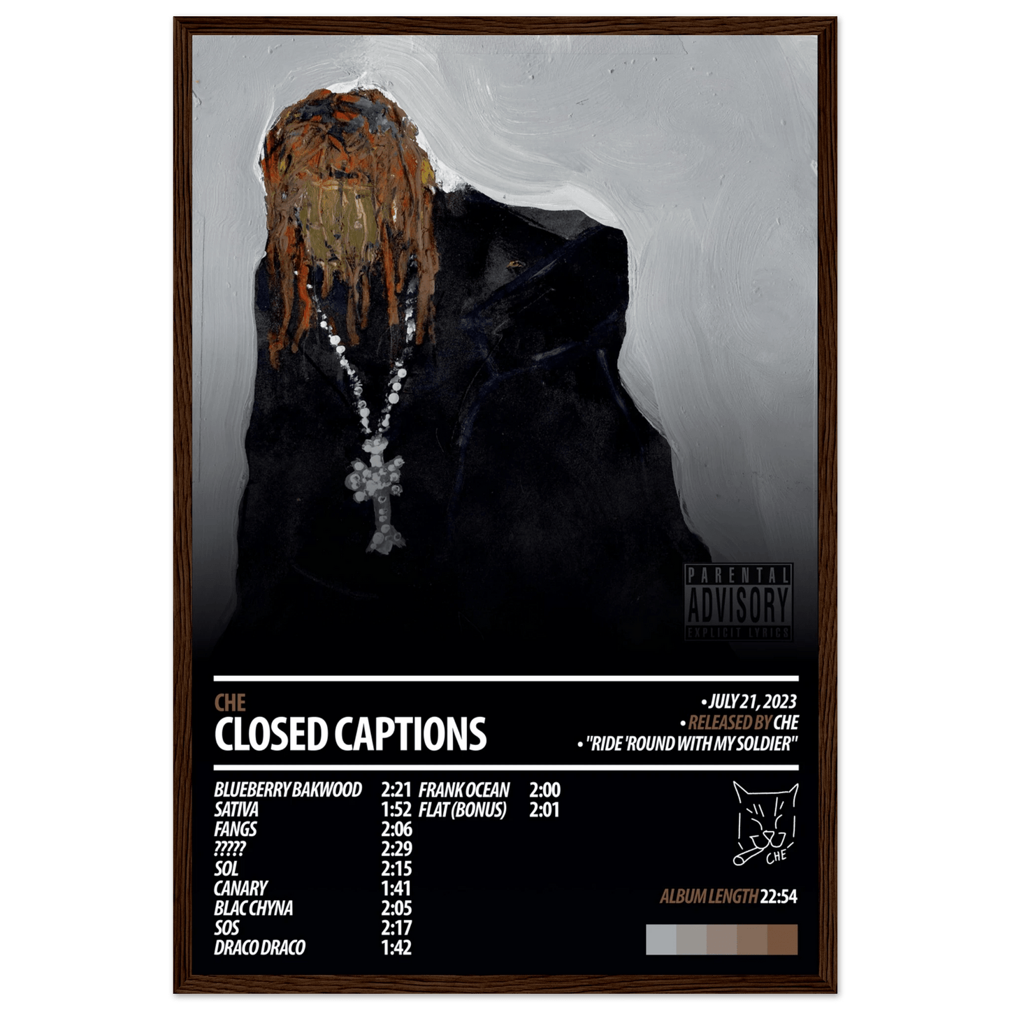 CHE Album Poster | Closed Captions - HYUU Art