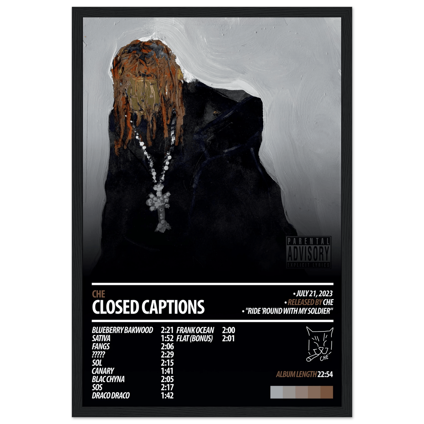 CHE Album Poster | Closed Captions - HYUU Art