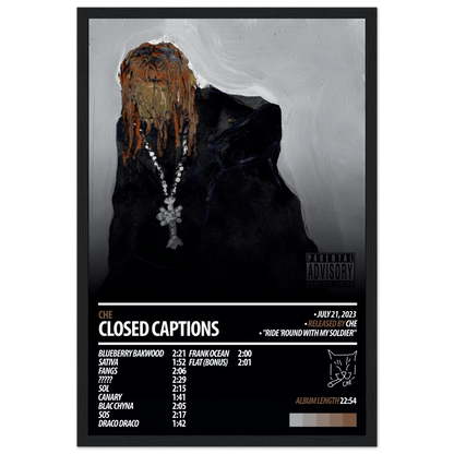 CHE Album Poster | Closed Captions - HYUU Art
