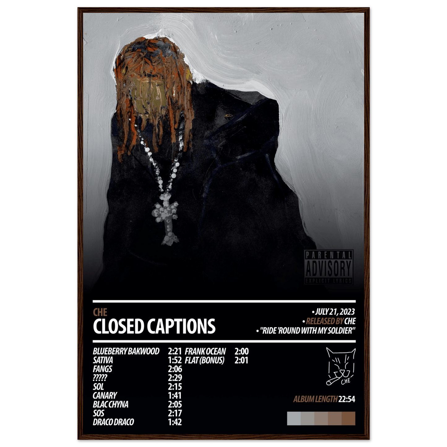 CHE Album Poster | Closed Captions - HYUU Art