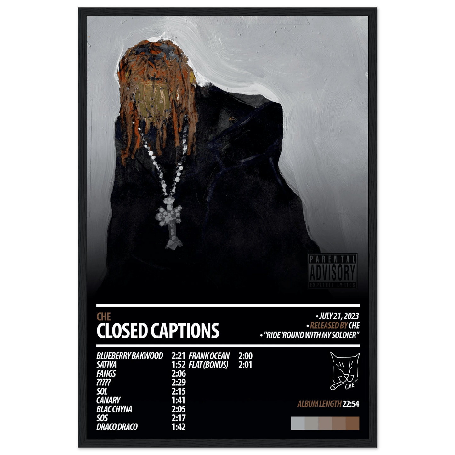 CHE Album Poster | Closed Captions - HYUU Art