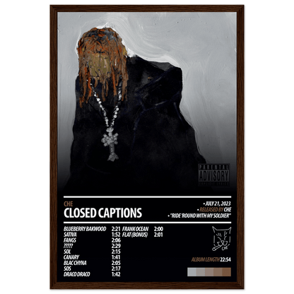 CHE Album Poster | Closed Captions - HYUU Art