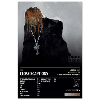 CHE Album Poster | Closed Captions - HYUU Art
