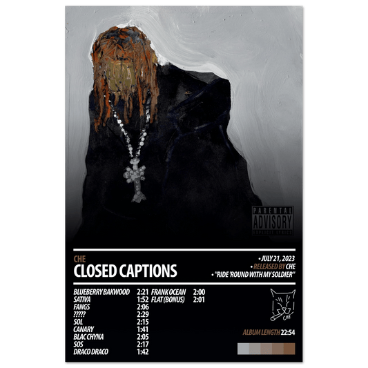 CHE Album Poster | Closed Captions - HYUU Art