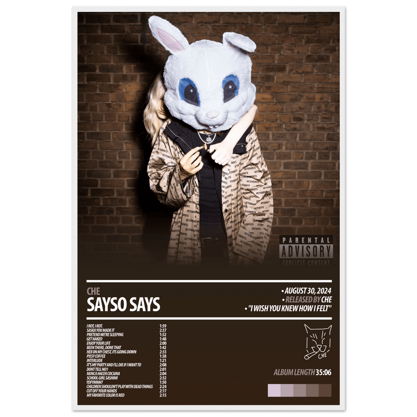 CHE Album Poster | Sayso Says - HYUU Art