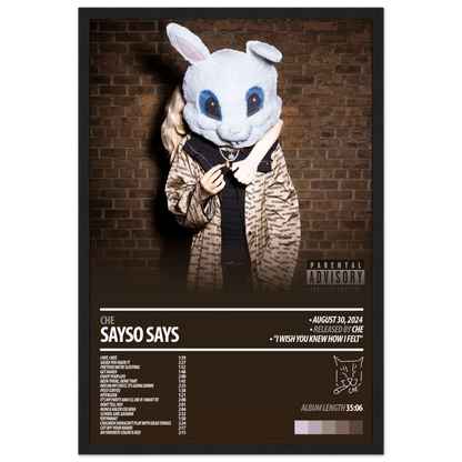 Che Rapper Manequin Poster CHE Album Poster | Sayso Says β HYUU Art