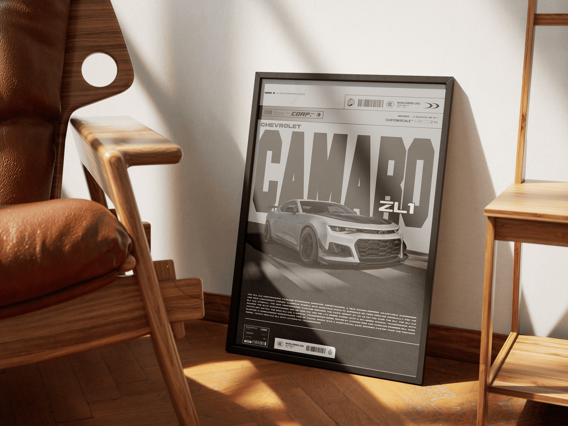 CHEVROLET CAMARO ZL1 POSTER - ChordPrints