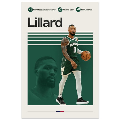 DAMIAN LILLARD | BASKETBALL POSTER - HYUU Art